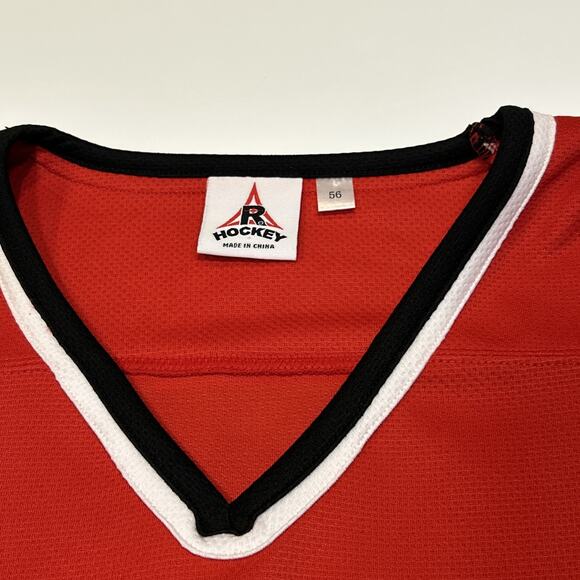 Vintage Port Huron Ice Hawks Hockey Jersey Mens Size 56 XXL 2XL Red 007 R Hockey - Picture 8 of 14